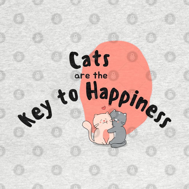 cats are the key to happiness by tempura